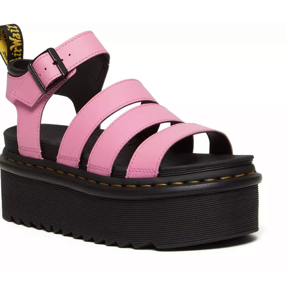 New Dr. Martens Women's Blaire Quad Athena Leather Platform Sandals women size 7